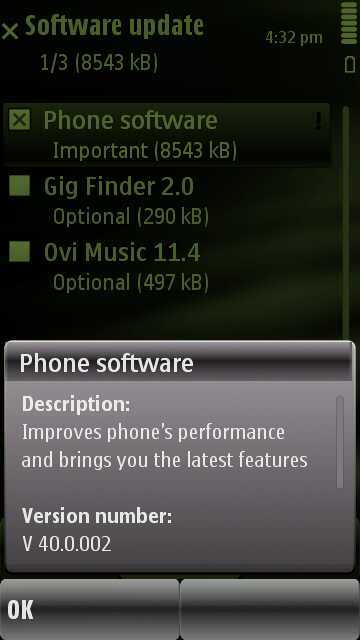 X6 update SW Centre Nokia X6
