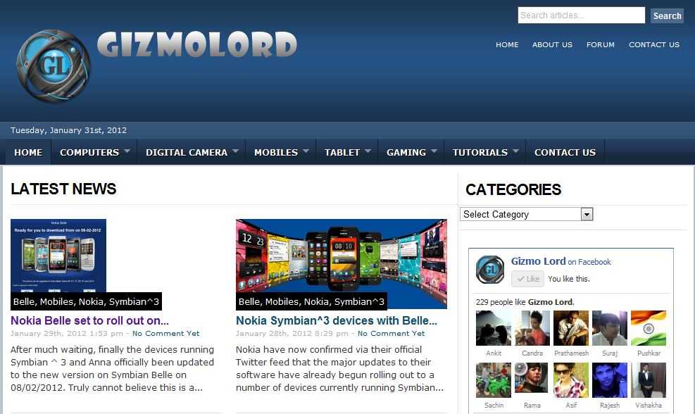 GizmoLord Blog Redesigned