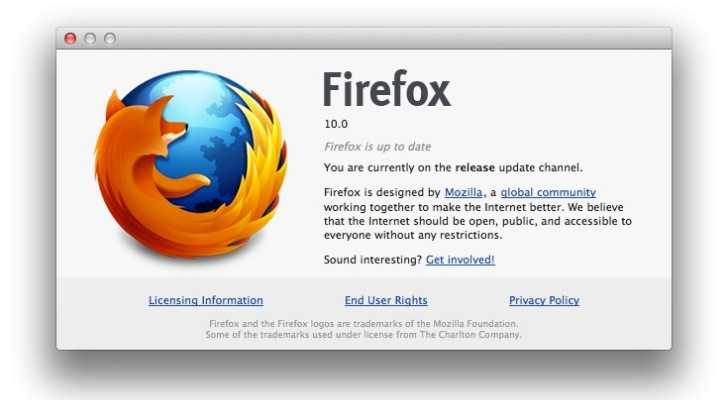 Mozilla Firefox 10