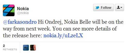 Nokia Belle set to release next week