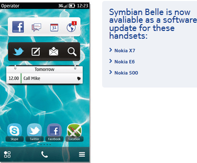 Nokia Belle Update for Nokia 500