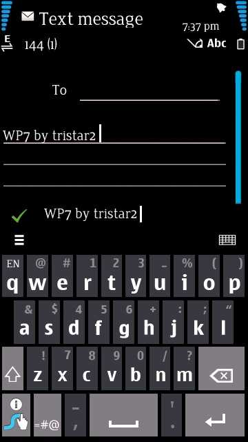 Swype WP7 skin by GizmoLord Team