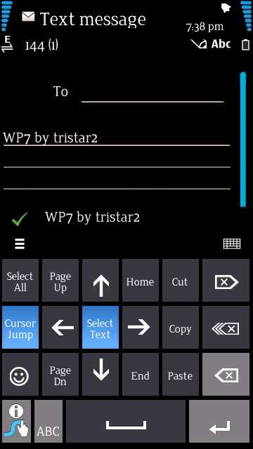 Swype WP7 skin by GizmoLord Team