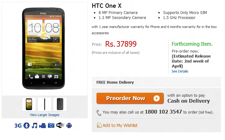 HTC Next Gen Phones hits India, One X Gets A Hefty Price Tag!