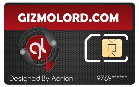GizmoLord SIM card - GizmoLord logo