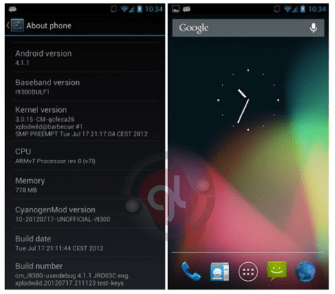 CyanogenMod 10 for Samsung Galaxy S3 - Featuring Jelly Bean 4.1.1
