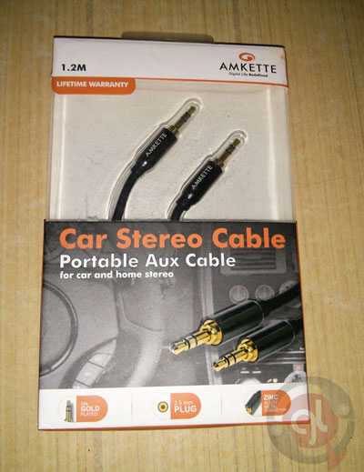 Amkette Car Stereo Aux Cable