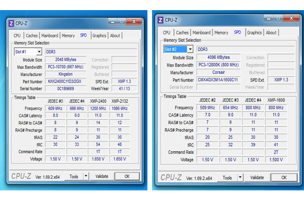 Corsair XMS3 4GB C11 dual channel 1600MHz vs Kingston Hyper X Genesis RAM 2GB C11 Quad channel 2400MHz